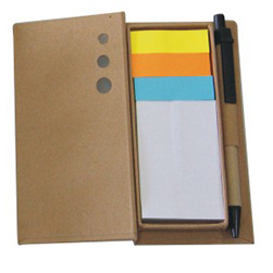 Recycle memo holder with ballpen PM 09963