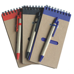 Recycle notebook with ballpen PMH-028