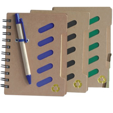 Recycle notebook with ballpen PMH-024