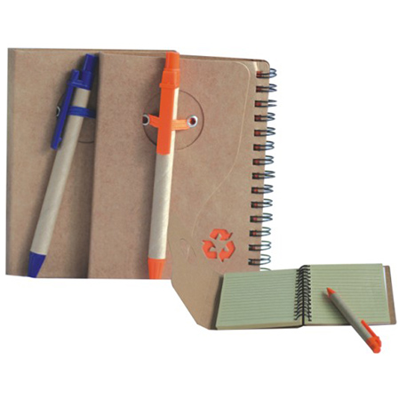 Recycle notebook with ballpen PMH-025