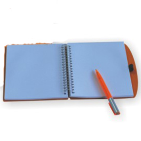 Plastic notebook with ballpen PMH-009