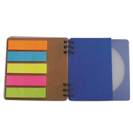 Plastic notebook with memo PM 09970