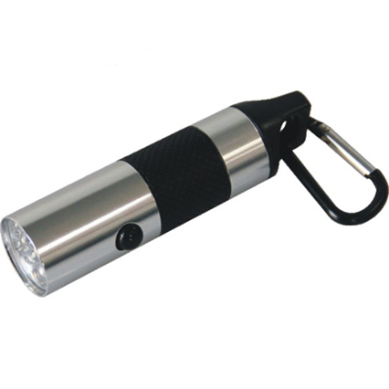 Metal flashlight with hook&opener PM 02039