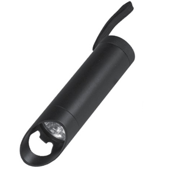 Metal LED flashlight with bottle opener PM 04001B