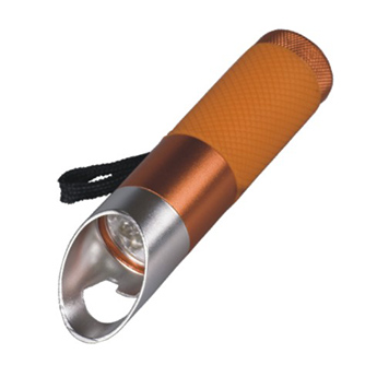 Metal LED flashlight with bottle opener PM 04001S